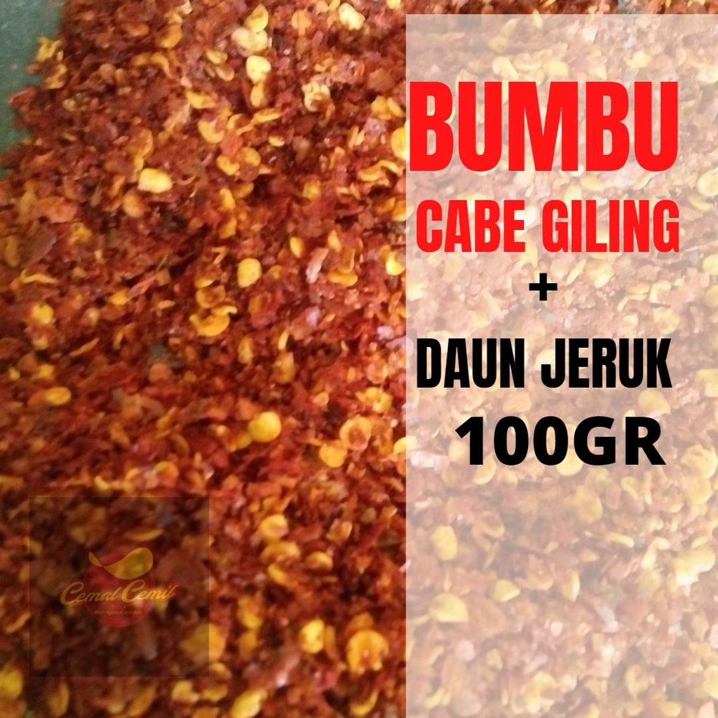 

cabe giling daun jeruk 100gr / pedas