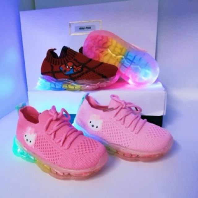 Baru Sepatu anak lampu cute led laki laki perempuan