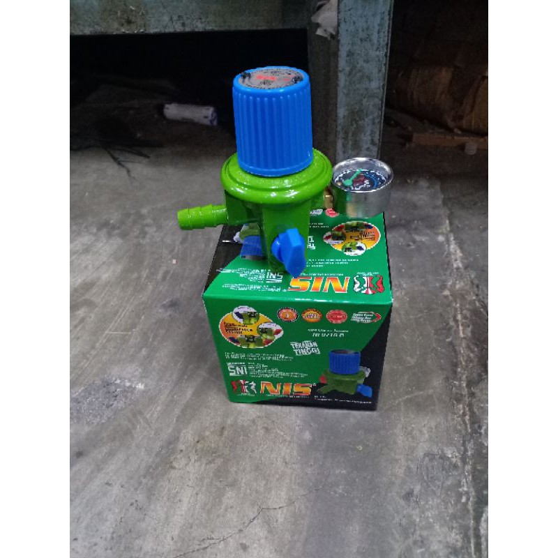 REGULATOR GAS NIS DOUBLE LOCK METER