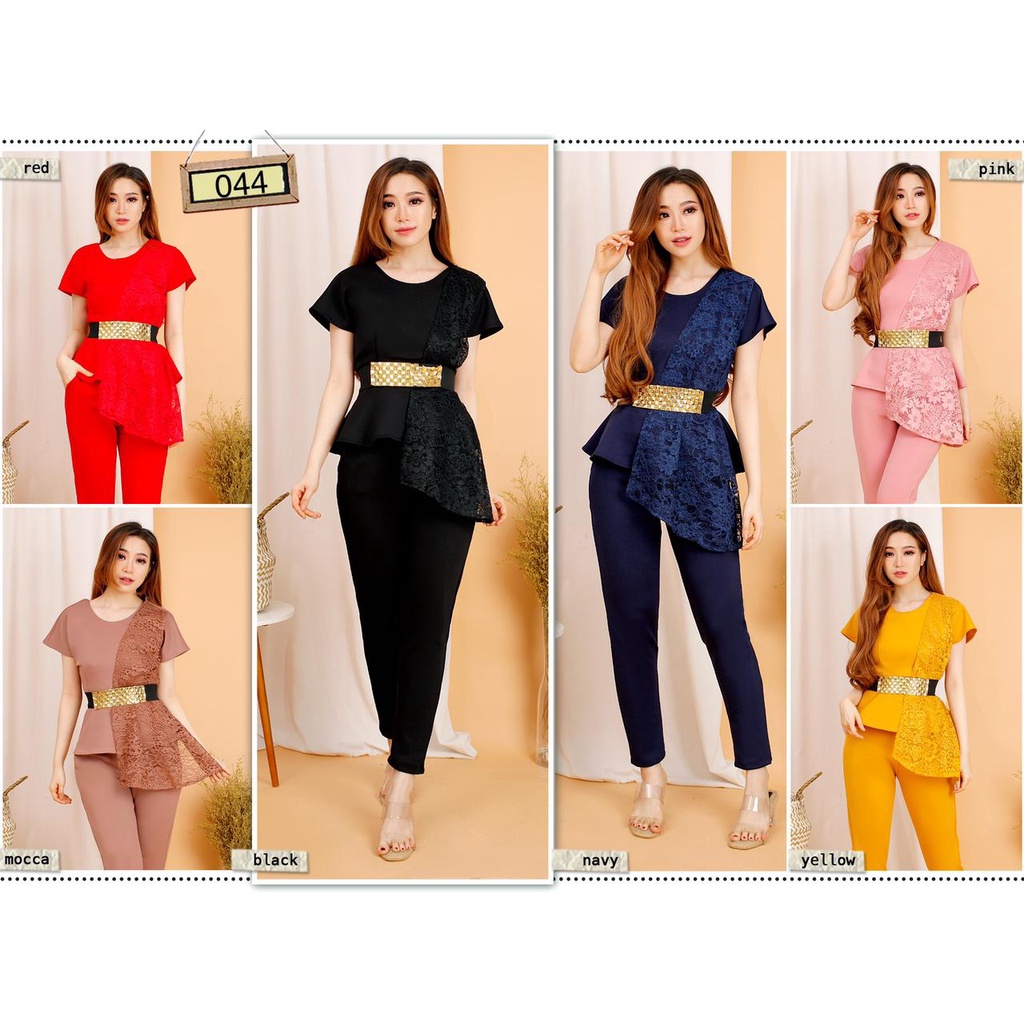 #fashion wanita #044 , STELAN SCUBA IMPORT PREMIUM KOMBINASI BRUKAT GLITER FREE BELT