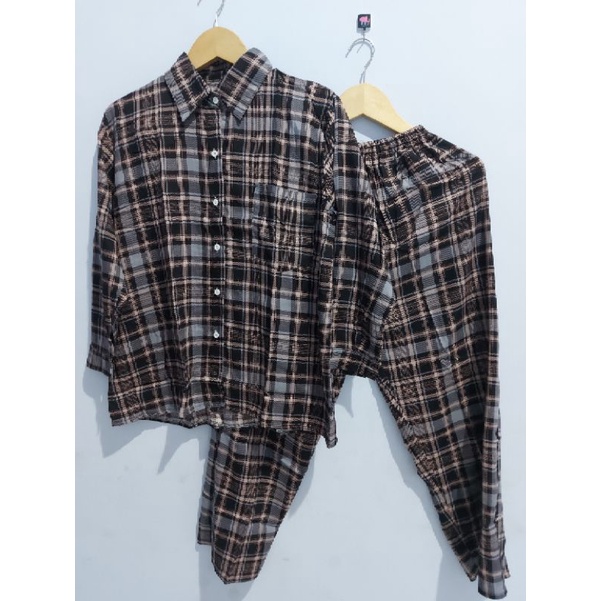 ONE SET/SETELAN PAJAMAS WANITA DEWASA LD 110 CM TYE DYE RAYON VISCOSE PREMIUM-3