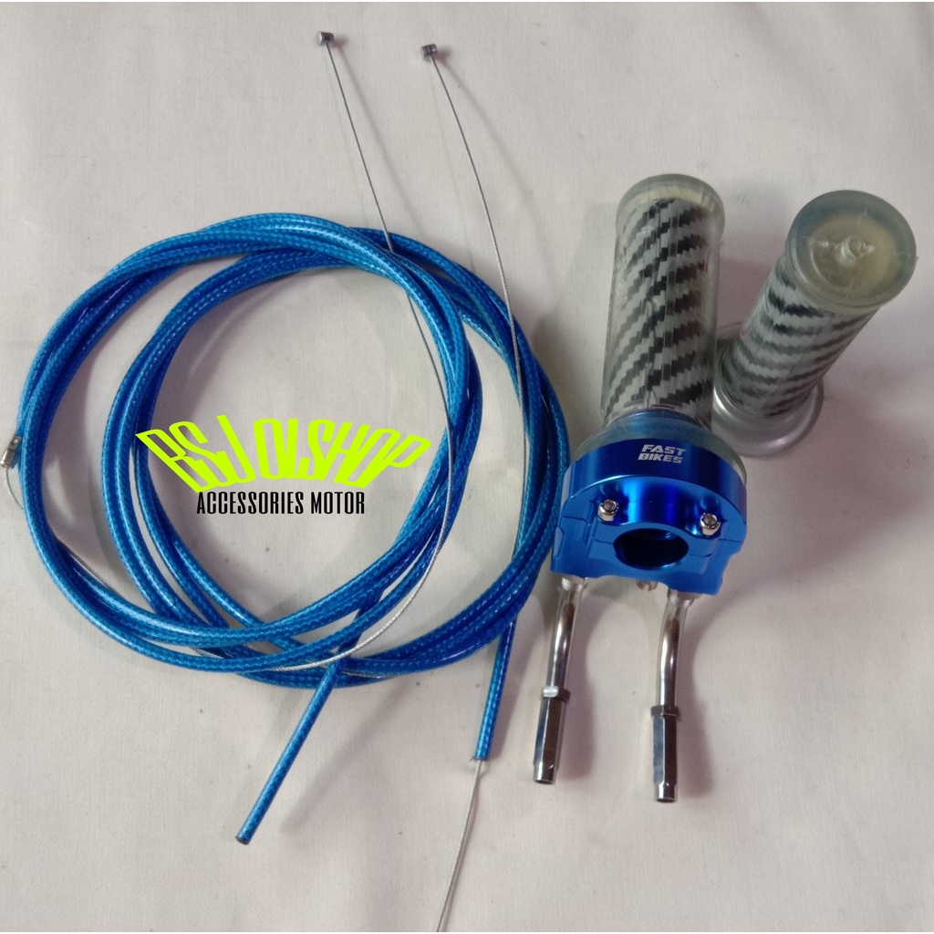 Gas Spontan paket + L Gas Cnc + 2 Kabel Gas Serat Sonic Satria fu Vixion Vario Beat Scoopy Nmax Univ