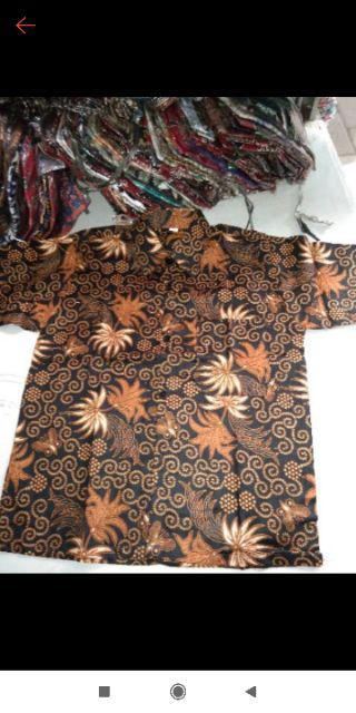 Batik Anak Baju Hem Kemeja Sopal Pendek Pekalongan Murah Exclusive Katun Halus