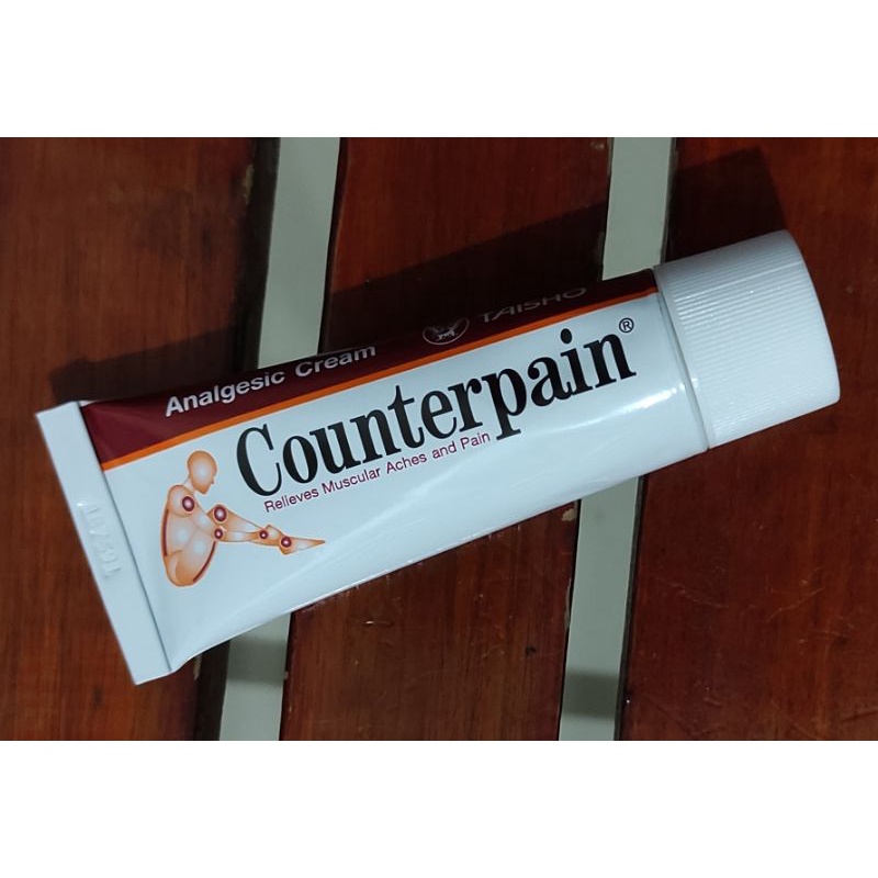 Counterpain Cream 30 Gram / Menghangatkan Persendian yang sakit / Nyeri Otot / Memar / Cedera