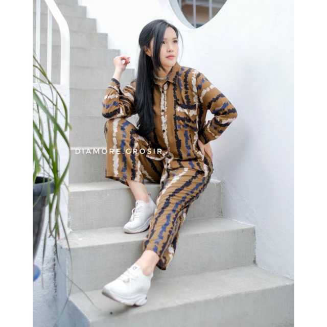 set rayon tie dye / gisel set (COD)-Zoya set
