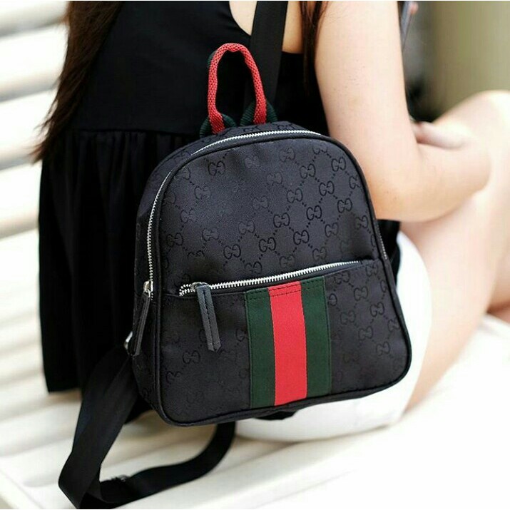 tas wanita cantik terbaru dan termurah Ransel GUCCI KW zipper
