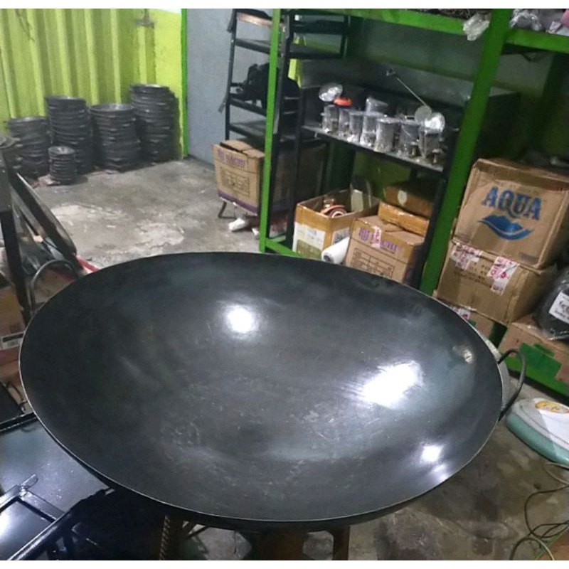 KUALI / WAJAN JUMBO UKURAN 80CM BAJA HITAM TEBAL 2MM