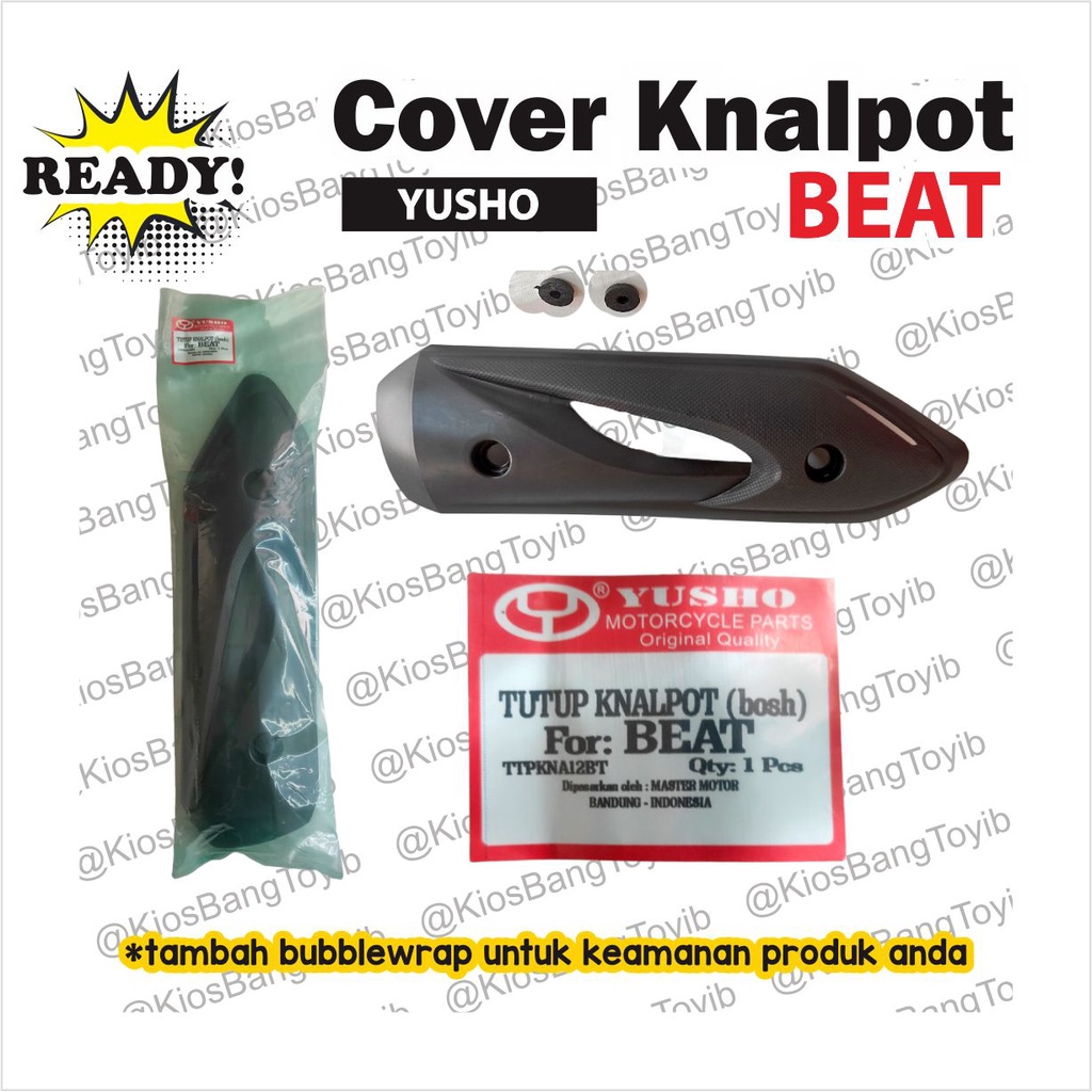 Cover Tutup Tameng Pelindung Knalpot + Bosh Honda BEAT Karbu (yusho)