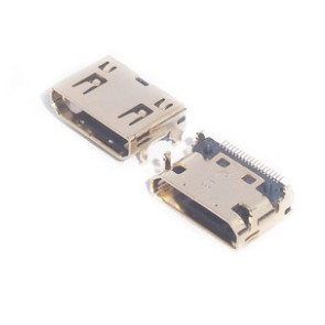 5PCS  Mini mini HDMI female socket antarmuka transmisi HD SMD 19P HD interface