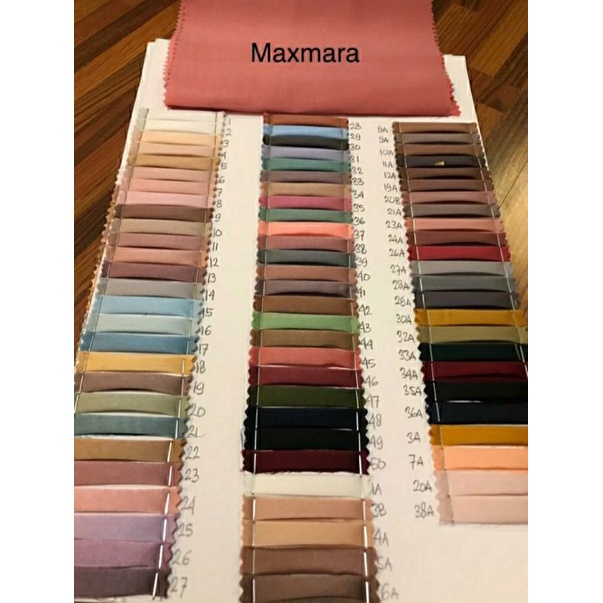 Kain / Bahan Satin Maxmara Polosan