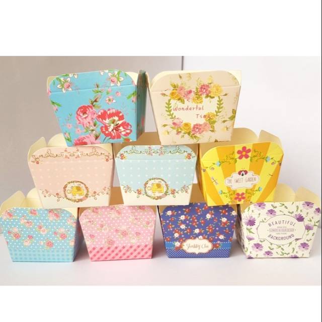 50 pc kertas cupcake tempat roti lapis laminating muffin cup bluder kotak bake case import 02