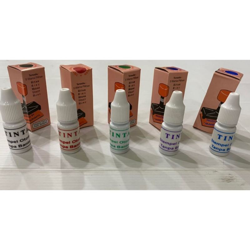 

(1pcs) Isi ulang Tinta Cap Stampel Otomatis Manis / Refill Stamp Ink flash 20 ml 5 warna