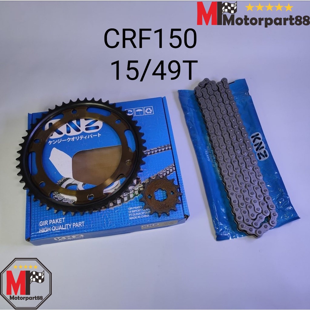 GEAR PAKET GIR SET CRF 150 15T 49T 428H 130L KNZ