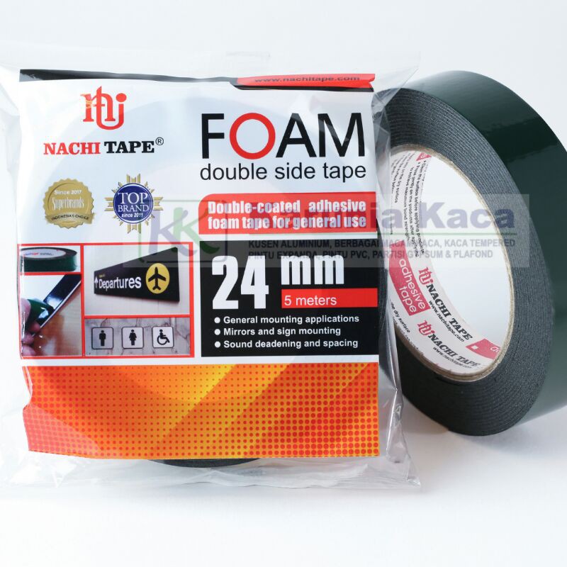 

Isolasi Nachi Foam Double Tape 24mm x 5m - Isolasi Double Tape Foam