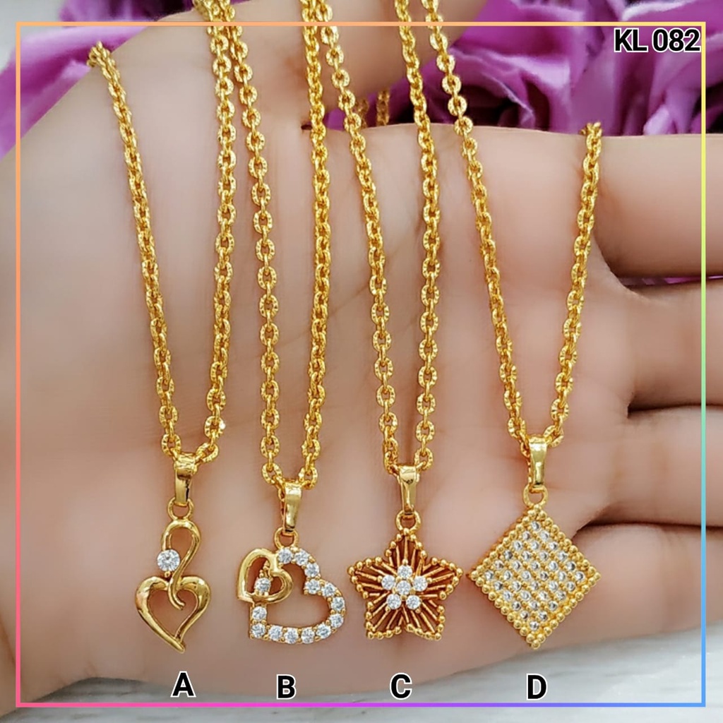 Kalung xuping kalung dewasa liontin bintang cantik rantai terbaru perhiasan lapis emas gold KL 082