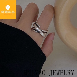 Cincin Model Terbuka Desain Angka Romawi Gaya Hip Hop Korea Untuk Wanita