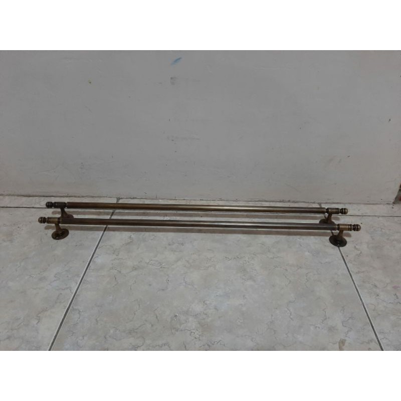 Handle / Tarikan Laci Lemari Pintu Rumah Pagar Kuningan 80cm