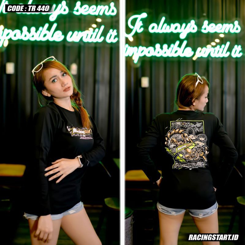 Kaos RACING START Original Special JARANAN Hitam TR.440