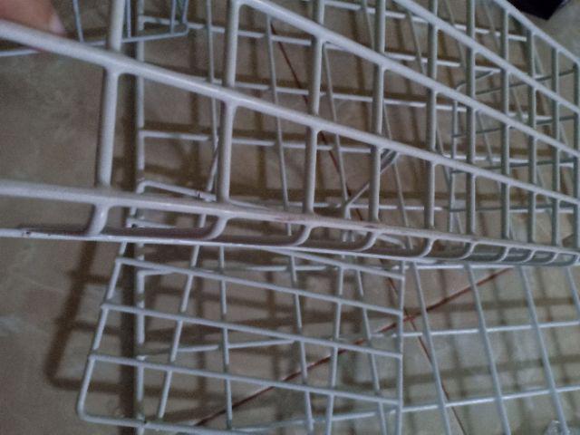 Taeyang-white Wall Grid Keranjang Gantung Hiasan Dinding Wire Mesh 60x40 Putih