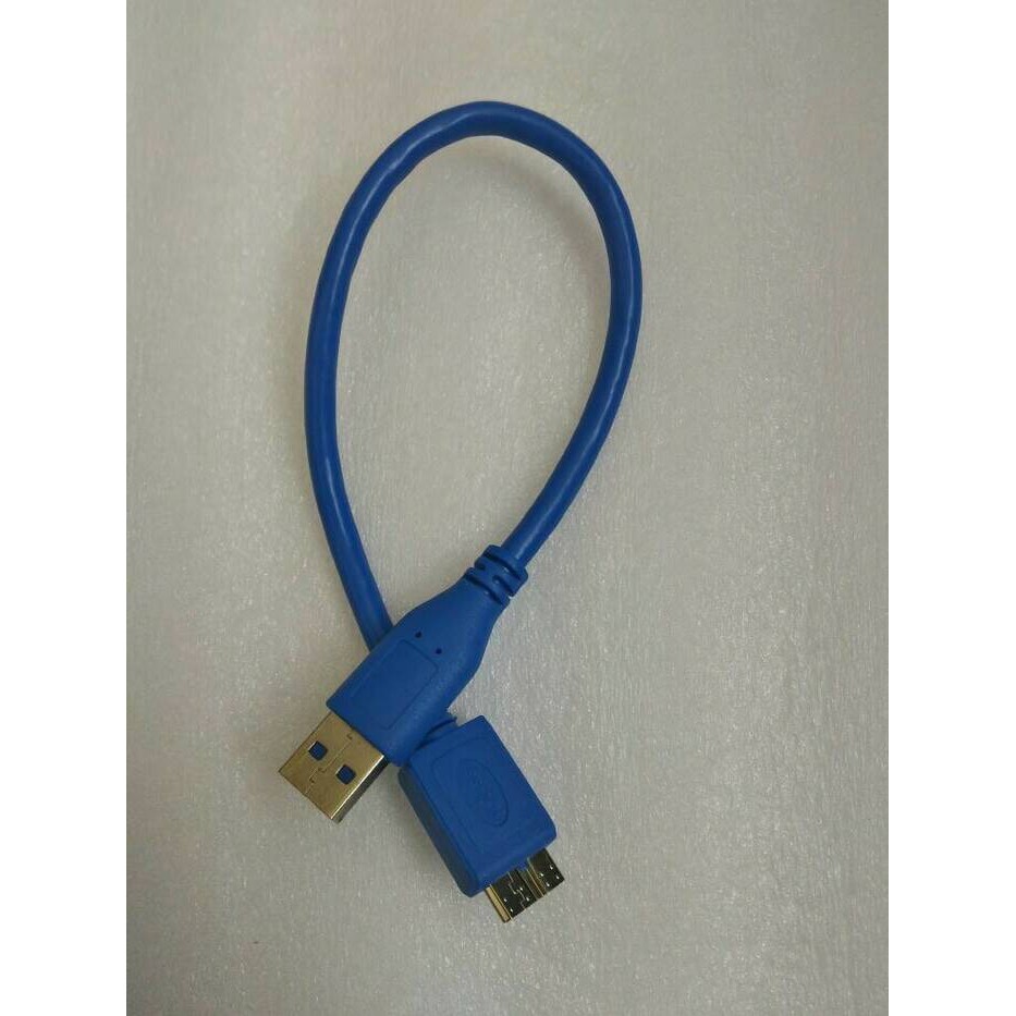 ORIGINAL kabel data external Hardisk Usb 3.0 To Micro B Fast Data High Quality Warna Hitam