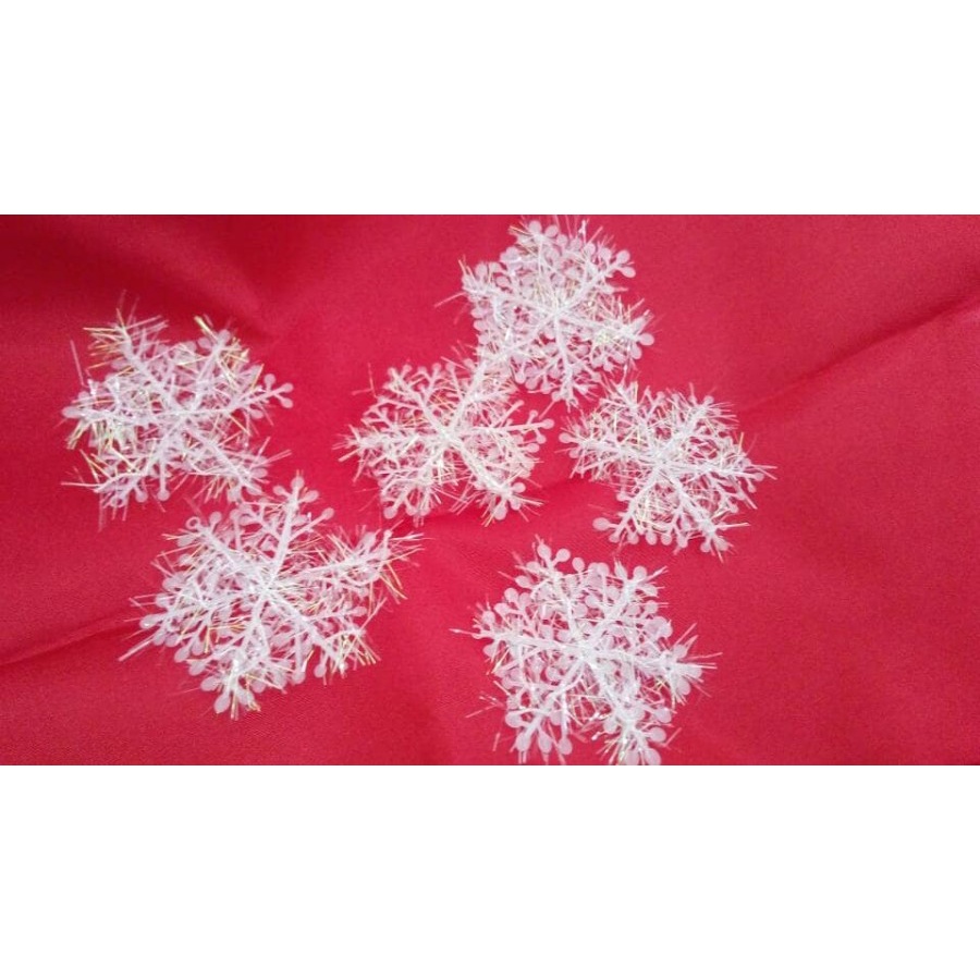 snow flake 6pcs 6 cm decorasi natal christmas snowflake