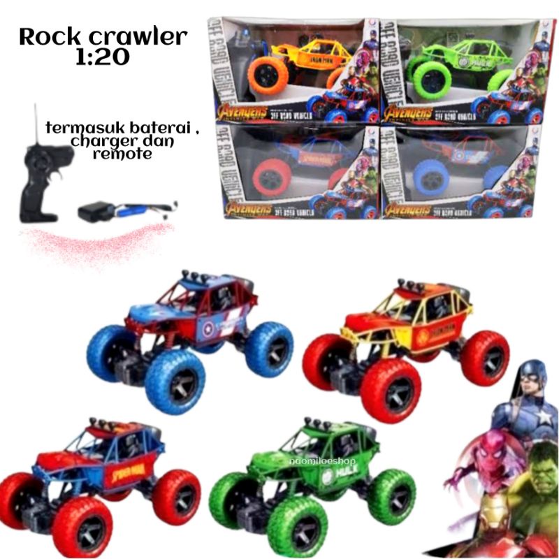 Promo HEROCAR RC 1:18 Mobil Remot Control Offroad RC Rock Crawler Avenger ban besar JEEP 2.4 Ghz