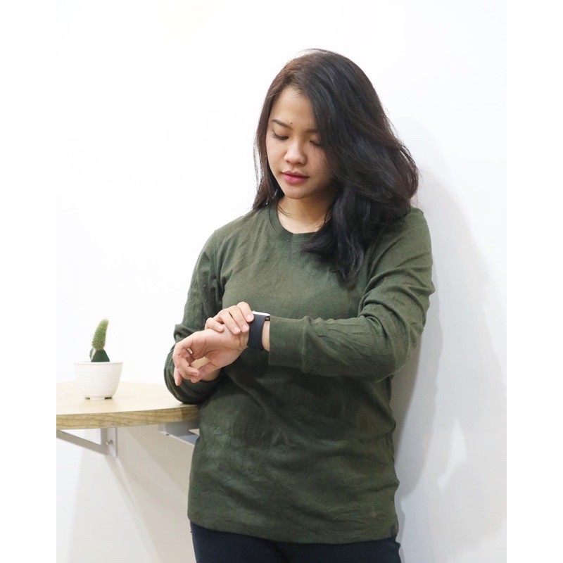 Crewneck Uniqlo Green Army