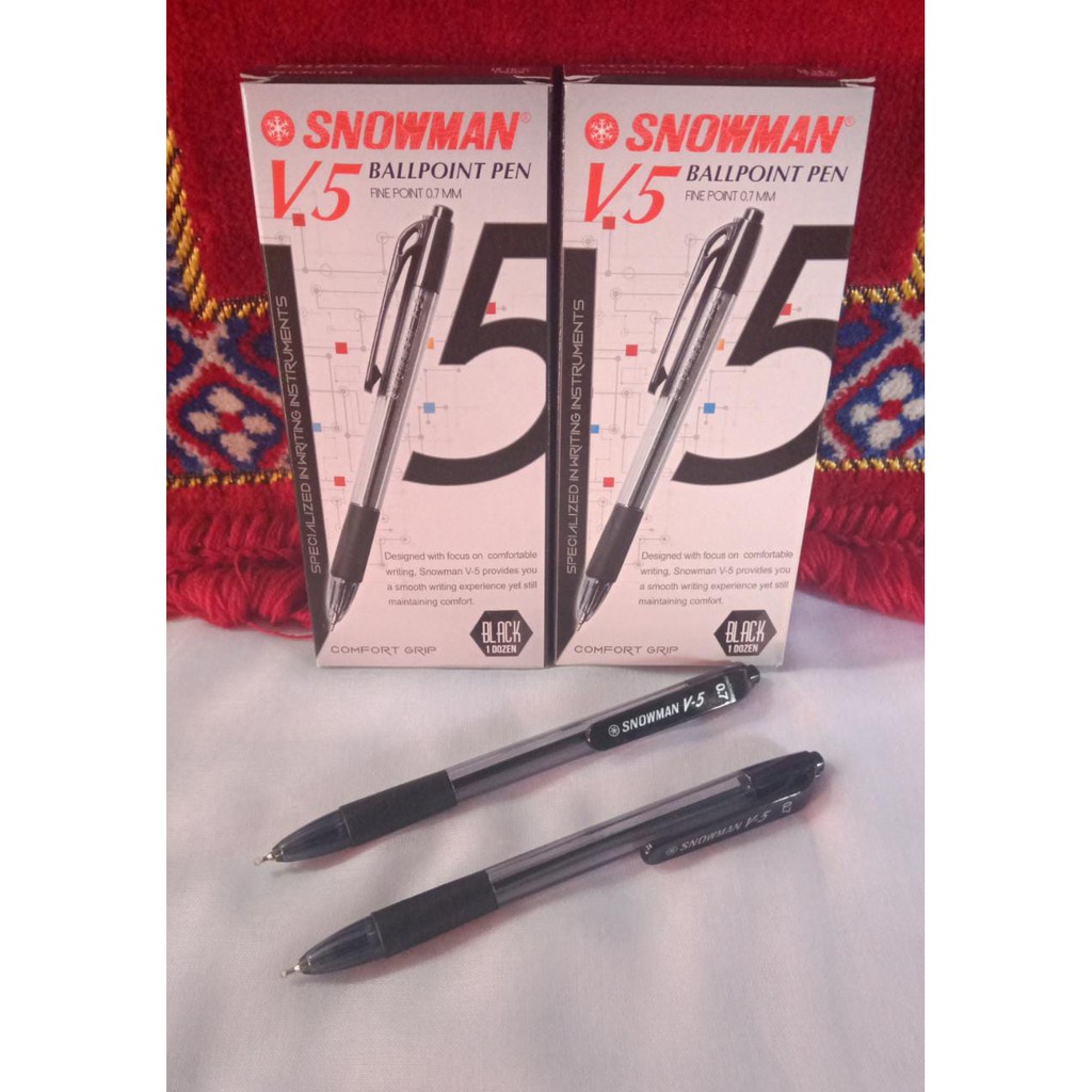 

Pen/Pulpen Snowman V5 Cetek 0.7mm