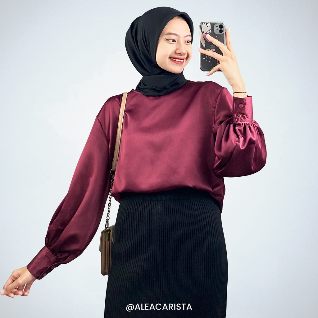 Nazila Satin Blouse-AC