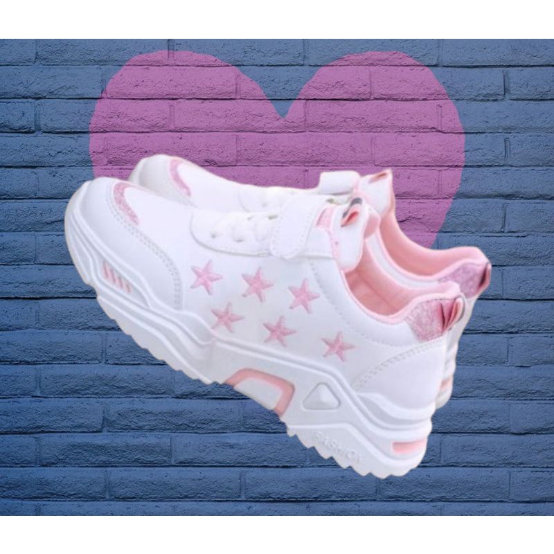 Sepatu wanita fashion sneakers JintuStar/sepatu sneakers tali dan repet trendy termurah bisa cod kekinian/sepatu wanita jalan santai trendy/sepatu wanita sneakers santai jalan trendy