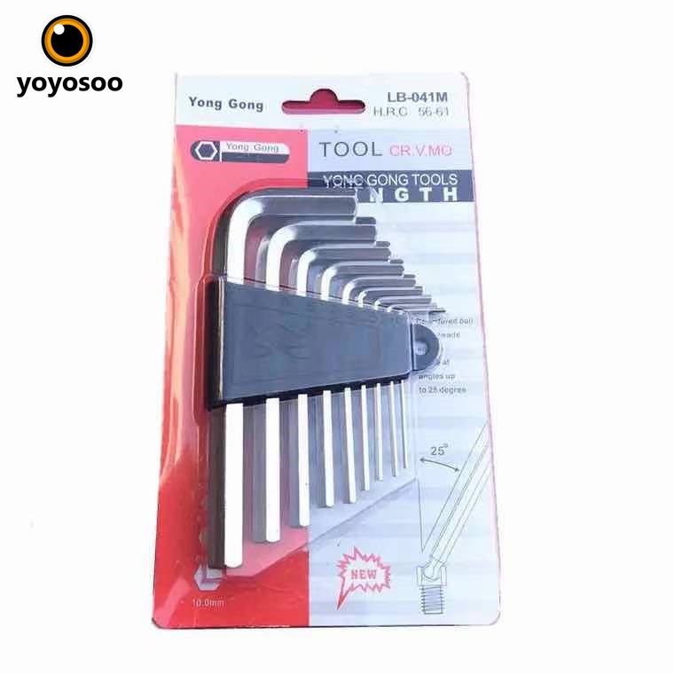 Kunci L  9 Piece  Hex Key Kunci L Set F2049-yoyosoo