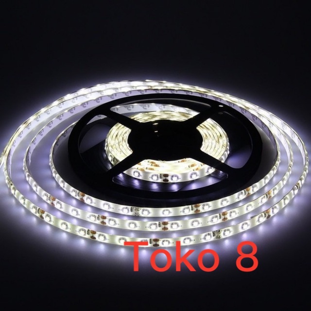 LED STRIP 3528 IP44 DC 12V 5M WATERPROOF LAMPU PLAFON LAMPU ETALASE TAHAN AIR