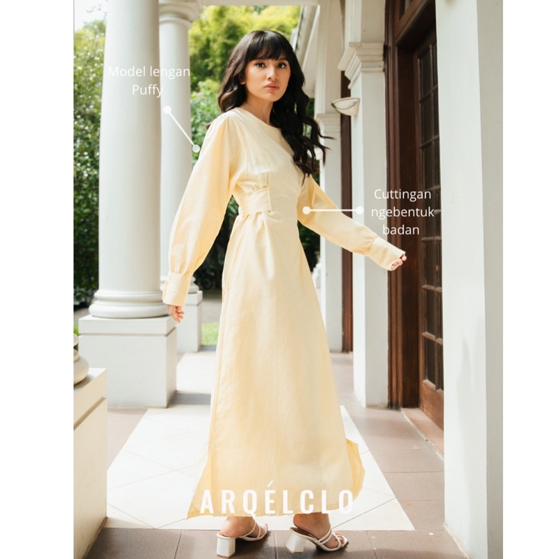 Arqelclo Lucie Dress Paris Collection - DRESS BASIC WANITA