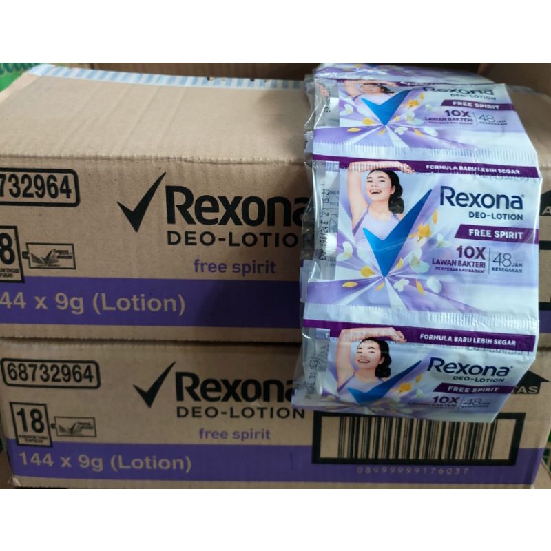 Rexona Women sacet free spirit deo lotion 9gr (kemasan baru)