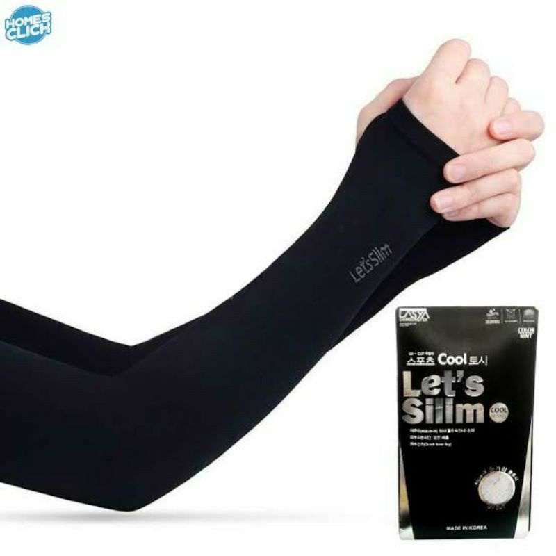 Manset Tangan Pria Wanita Handsock Lets Slim dan Lets Silim Anti UV