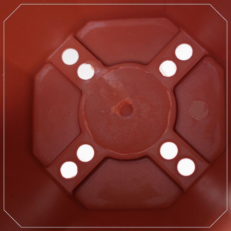 [NEW] Pot Bunga Merah Bata 25 | Pot Coklat Tanaman Octagon | Jardin Victoria | Pot Modern Cantik Minimalis