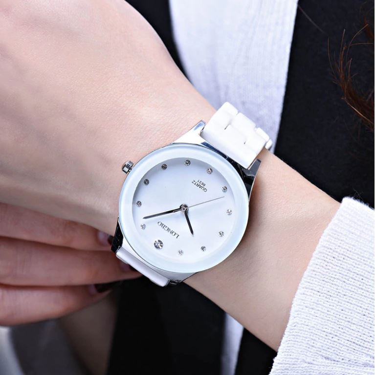 Longbo 8631 Jam Tangan Wanita Casual Bisnis Elegan Fashion 2018 Stainless Steel Ceramic PU