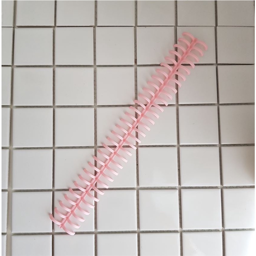 

Ring Flashee Binder DIY Spiral Binder Strip Loose Leaf Binding Strip Soft Pink