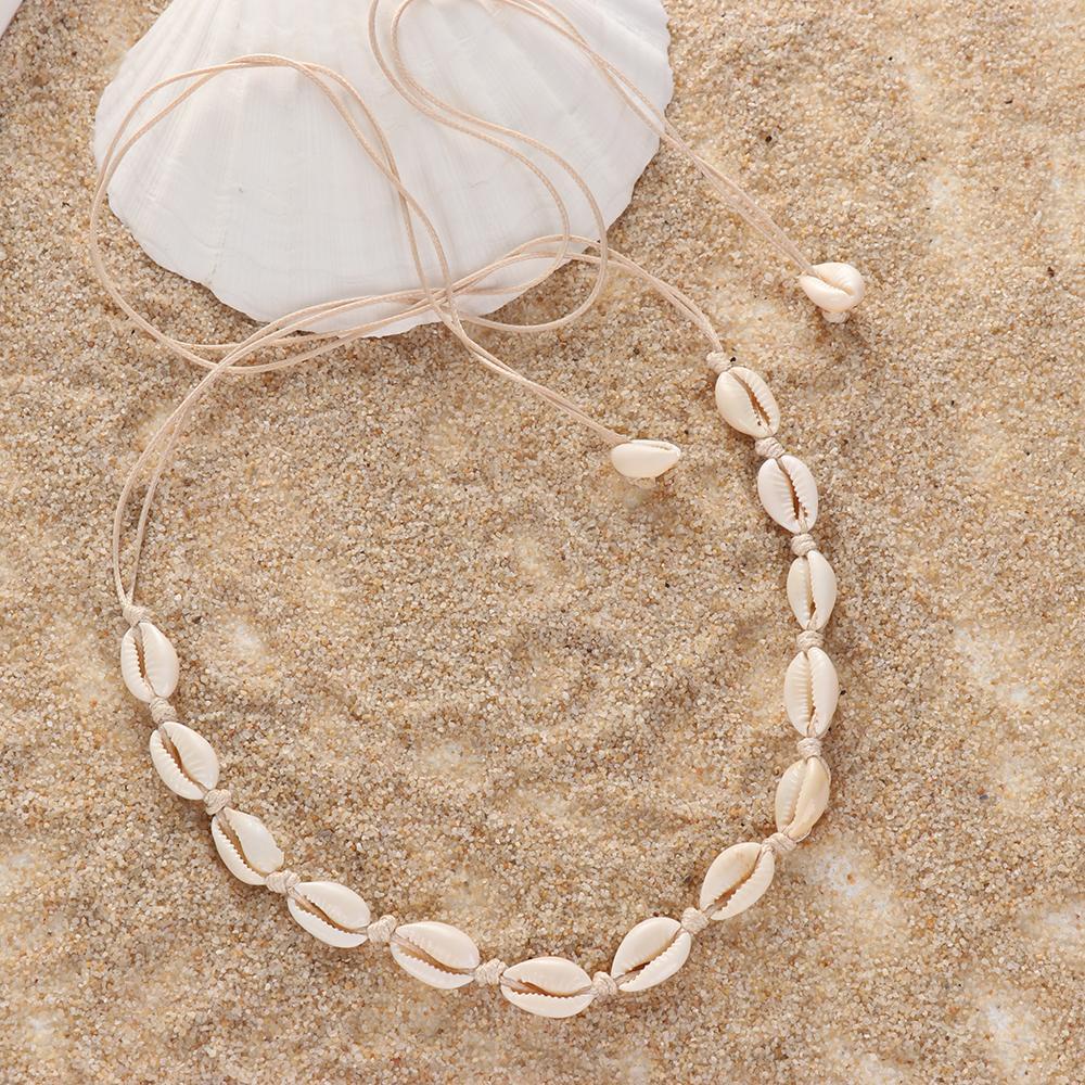 Lily Shell Kalung Fashion Wanita Musim Panas Pantai Kerang Rantai