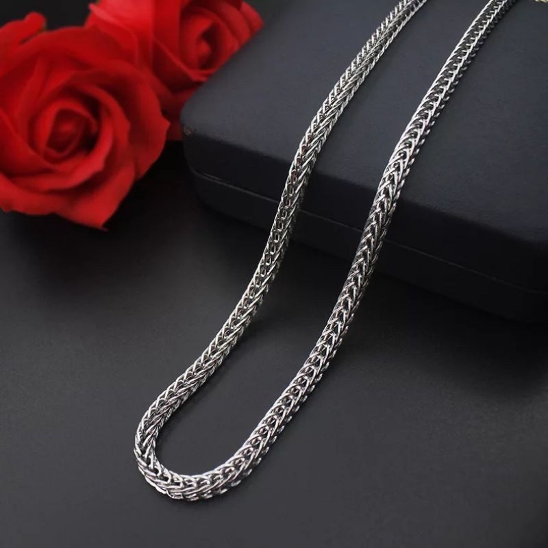 KALUNG TITANIUM CIPIRAN SILVER 2.0 KALUNG PRIA WANITA BERKUALITAS BAGUS MURAH