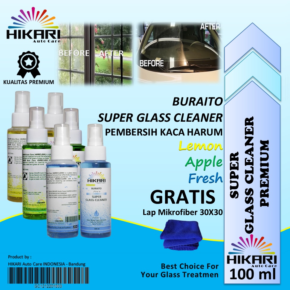 Promo Super Glass cleaner Pembersih Kaca Mobil Pembersih Kaca Pintu Jendela Pembersih Kaca Aquarium