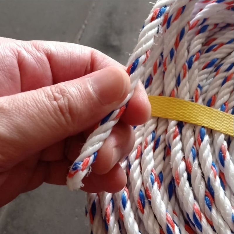 Tali tambang PE 6mm Putih bintik
