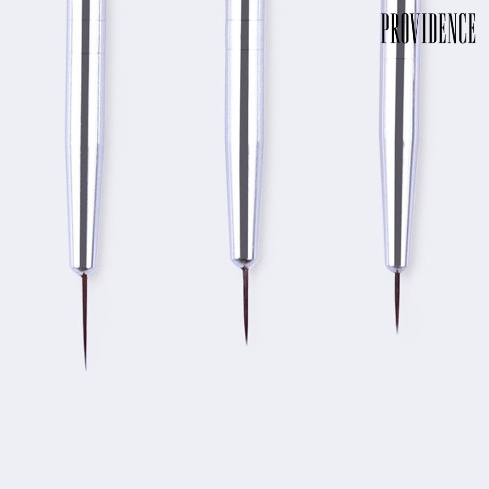 Providence 3Pcs UV Gel Liner Brush Set Painting Acrylic Pen Nail Art Manicure Beauty Tool