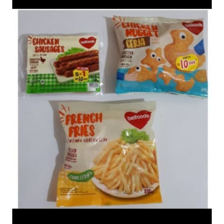 

belfoods paketan nugget, sosis dan kentang 200gr