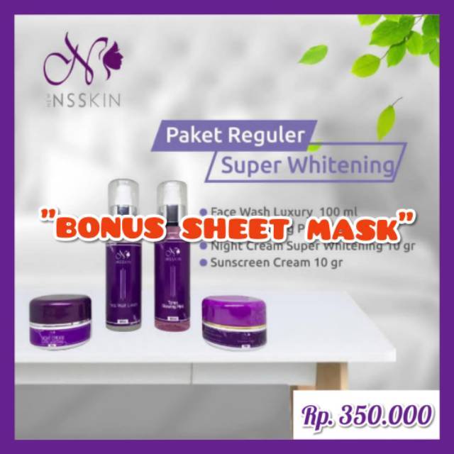 [BISA COD] PAKET REGULER SUPER WHITENING - NS SKINCARE