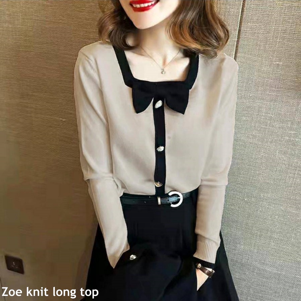 Zoe knit log top - Thejanclothes