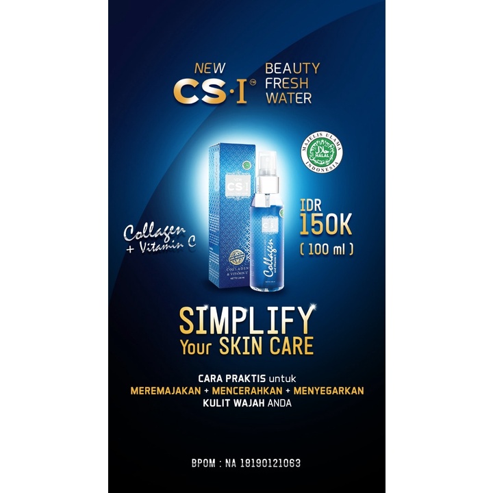 ☘️Yuri Kosmetik☘️ CSI Beauty Water / Collage Spray / Fish Collage Spray / 100% Original