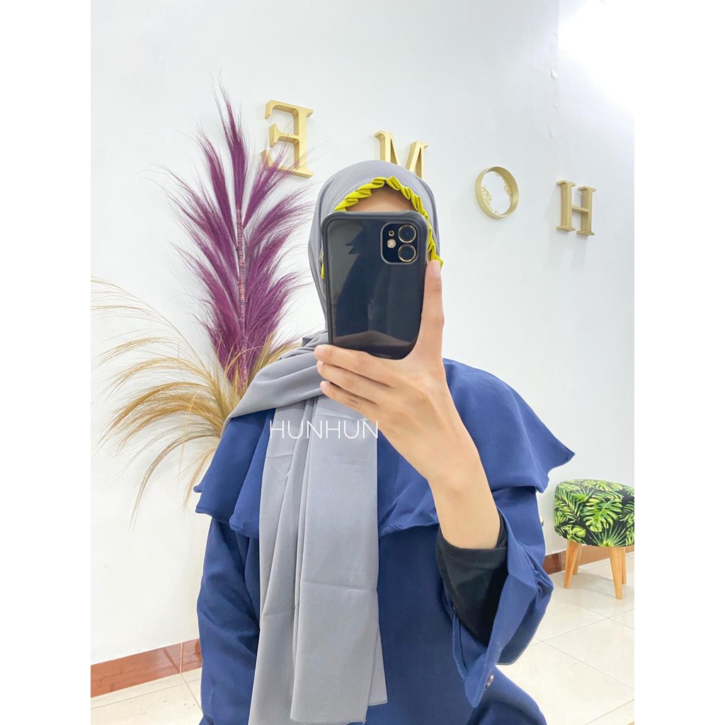 CANTIK KOMBI KCB PASHMINA TALI LIPIT INSTANT NON PED DIAMOND CREPE PREMIUM PASMINA PASTAN LIPIT-ABUTUA L.IJO STABILO