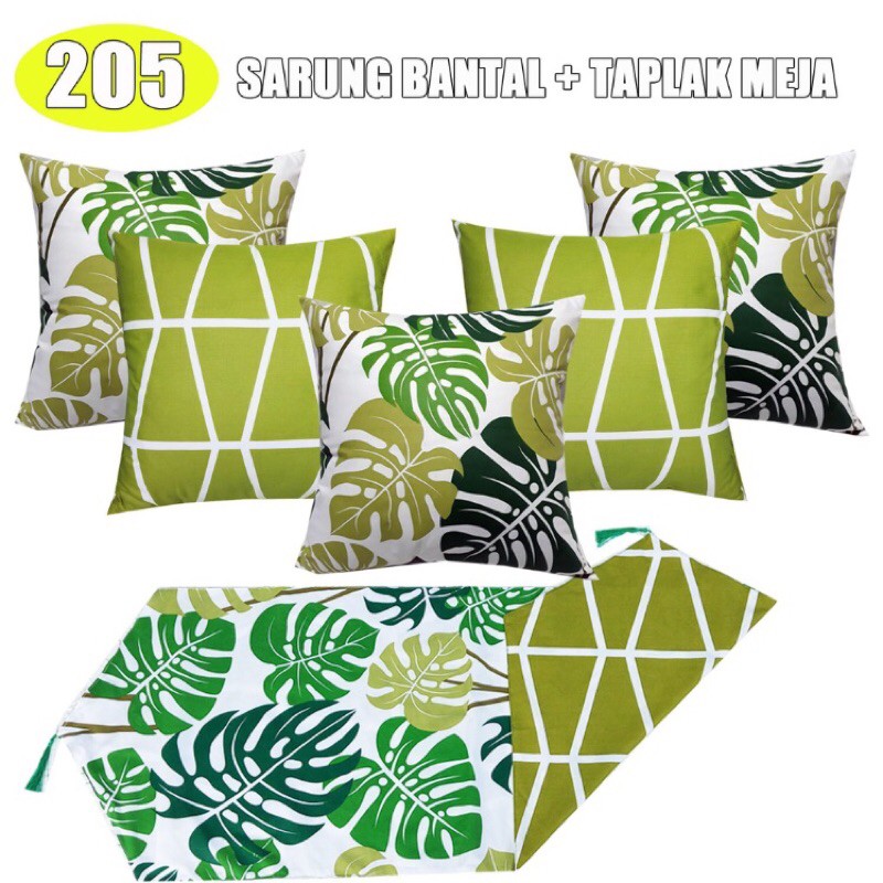 Sarung Bantal Sofa Set Taplak Meja