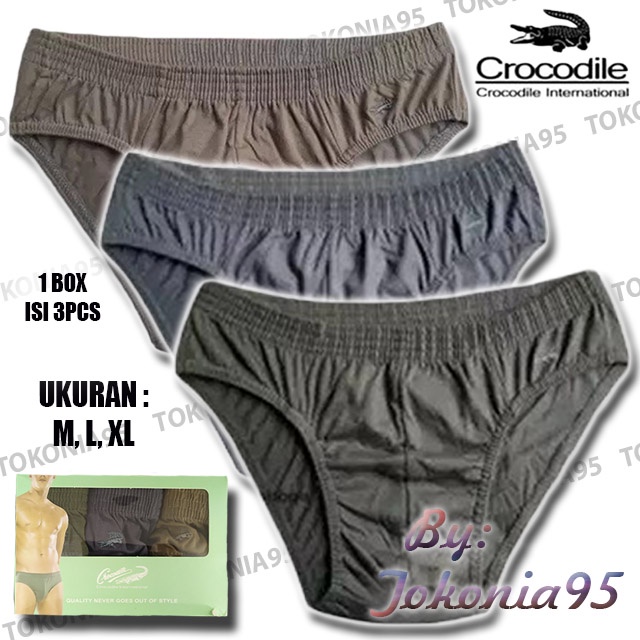 Crocodile Celana Dalam Pria Art 242 box isi 3